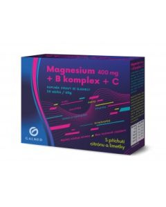 Magnesium 400 mg + B-komplex + Vit.C  Galmed 30 sáčků