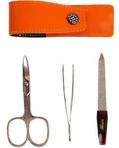 Manikúrní set Solingen Swarovski 3dílný oranžový