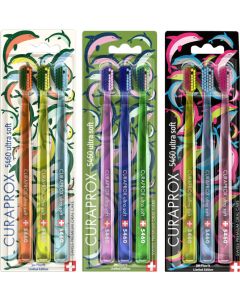Curaprox 5460 ultra soft kartáček 3 ks SUMMER Dolphin