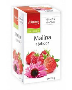 Apotheke čaj malina s jahodou + echinacea