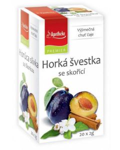 Apotheke Premier Švestka horká se skořicí 20ks