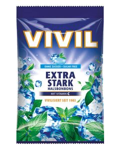 Vivil Extra silný mentol+vit.C bez cukru