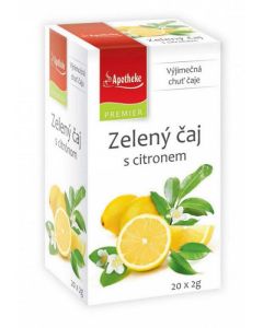 Apotheke Premier Zelený čaj s citronem 20 ks